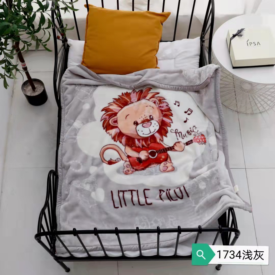 Ruonan double-layer thickened super soft cloud blanket autumn and winter warm blanket is soft and does not shed