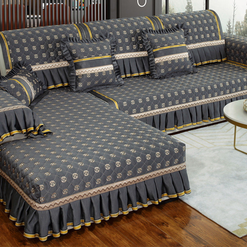 Sofa cushion winter style anti-slip cushion custom-made upscale European-style sofa cover full bag all-season universal cover cloth