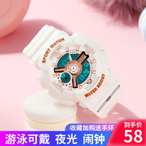 Watch female summer student Junior High School mechanical unicorn sports 2021 New Girl multi-function electronic watch