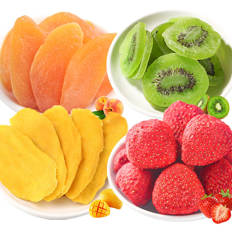 Menggu fish mango dried strawberry dried yellow peach fruit dried fruit snack mixed candied fruit combination net red gift package