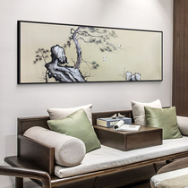 New Chinese living room decorative painting modern simple bedroom bedside painting hand-painted oil painting abstract painting