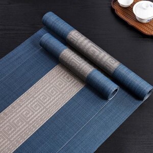 Japanese Nordic Style Tea Mat Table Runner Zen Waterproof Tea Mat High-End Coffee Table Tv Cabinet Tea Table Tablecloth Tea Tray Mat