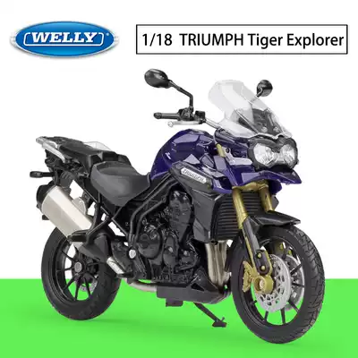 WELLY Willy 1:18 TRIUMPH Tiger Explorer Simulation Alloy Locomotive Model