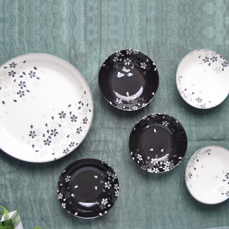M f imported from Japan Japanese dishes suit household tableware ceramic bowl creative move to use to eat bread and butter