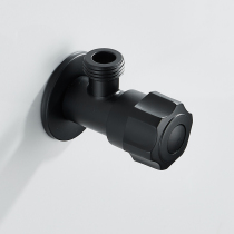 Black Paint Triangle Valve Stainless Steel Heating Cold and Hot Water Heater Toilet Large Flow Corner Valve