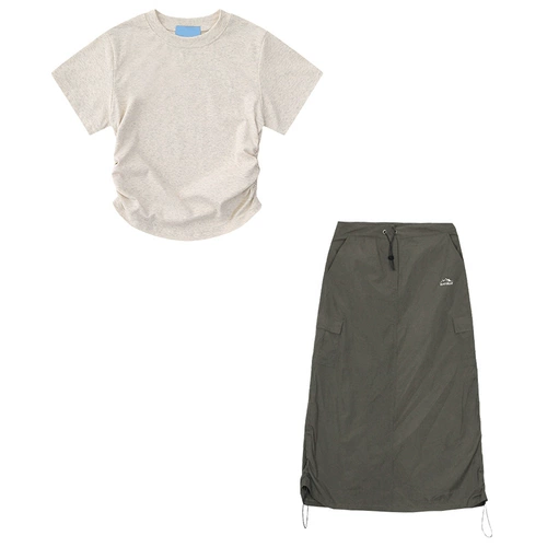 cuwu Приталенный комплект, корсет, ретро юбка, летняя одежда, короткий рукав, высокая талия