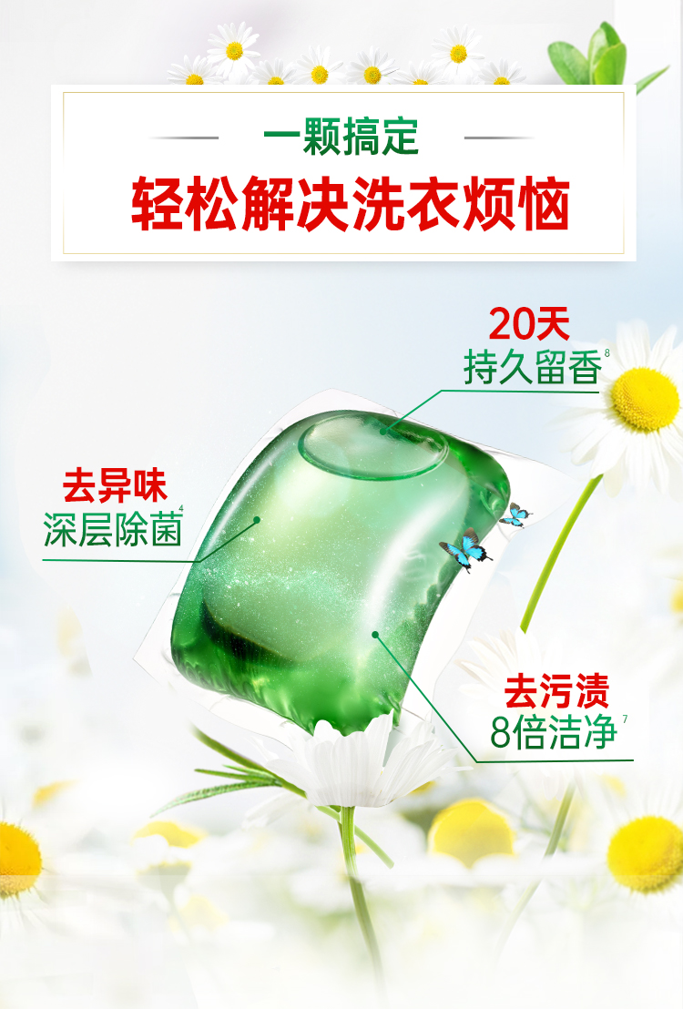 妈妈壹选 天然植皂洗衣凝珠40颗 图3