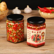 Xus hometown flavor (glass bottle) farmhouse colored garlic chopped pepper chili sauce chili sauce garlic sauce
