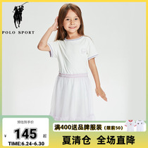 polosport children short sleeves one-piece dress girl princess dresses 2021 summer dress new products CUHK Scout skirts