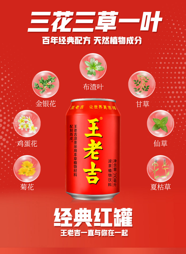 王老吉 凉茶 310ml*12罐*2箱 图3