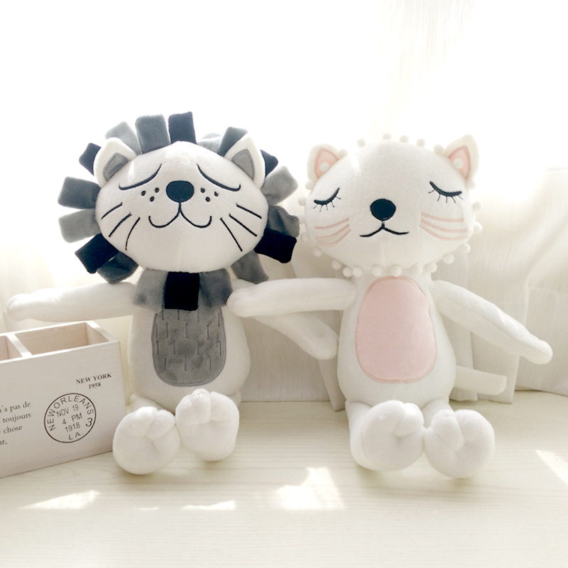 ins lions head hug kitty cat children appeasement woolen toy paparazzi home children room decoration doll gift