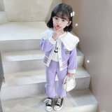 Осенний детский весенний комплект для девочек, в западном стиле, коллекция 2023, детская одежда