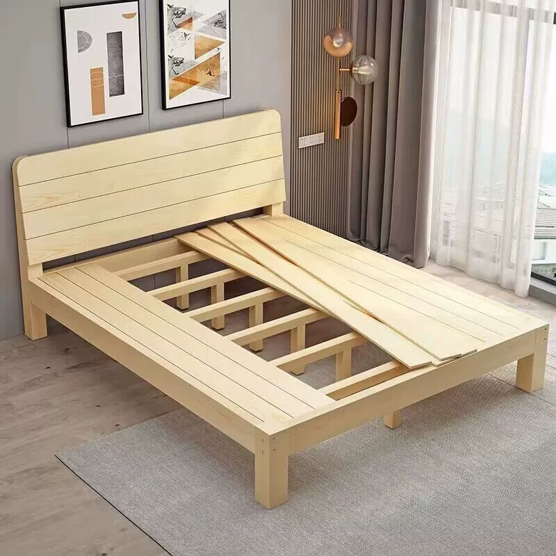 Solid Wood Bed 1.2m /35/5 Adult 1.0m Width 1.2 New Chinese Style Wooden Bed Single Bed 1.35m Simple 1.8 Bed Solid Wood Bed 1.2m /35/5 Adult 1.0m Width 1.2 New Chinese Style Wooden Bed Single Bed 1.35m Simple 1.8 Bed