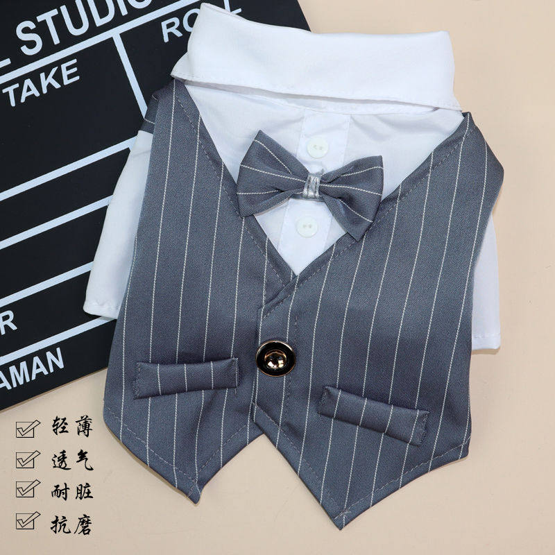 Dog clothes Summer thin Teddy Wee Clothing Bibear Small Dog Clothing Pet Kitty Spring Suit Autumn Winter Clothing