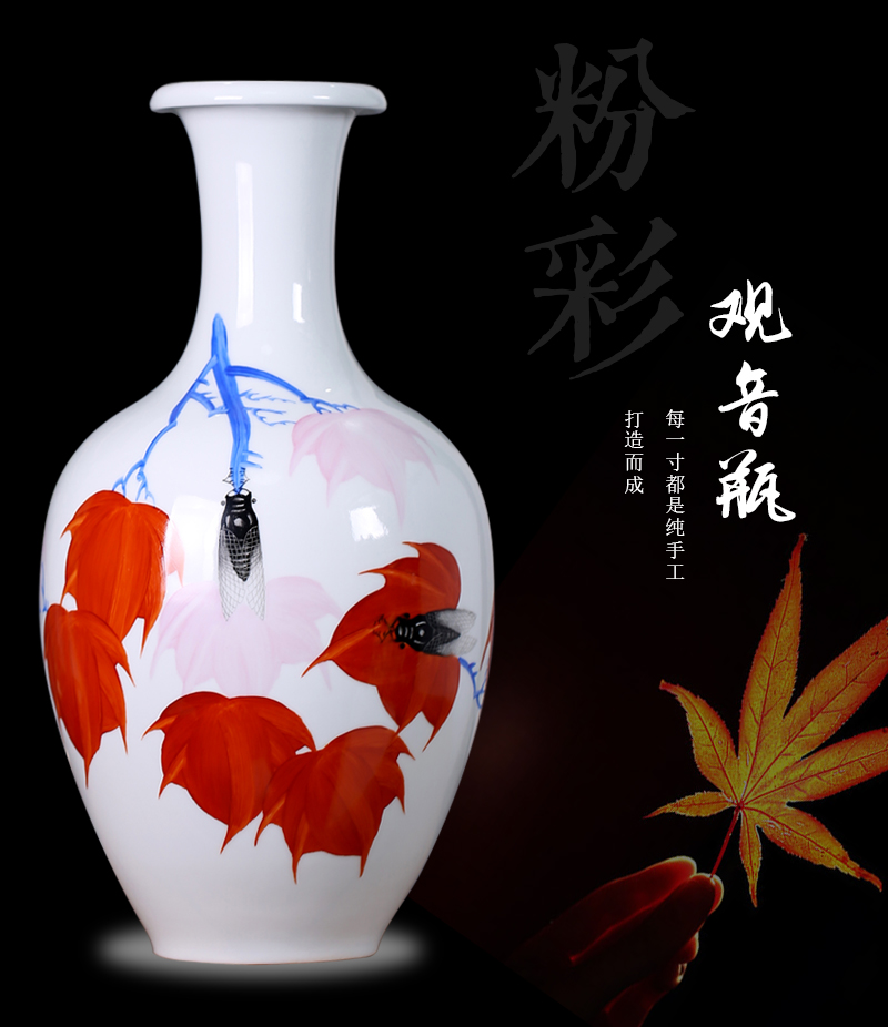 Jingdezhen ceramic masters hand - made mesa vase rich ancient frame sitting room adornment household furnishing articles