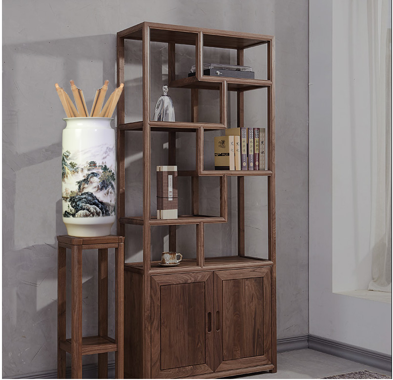 Jingdezhen ceramic quiver sitting room decoration vase furnishing articles study calligraphy and painting scroll painting of flowers and landscape painting to receive the goods