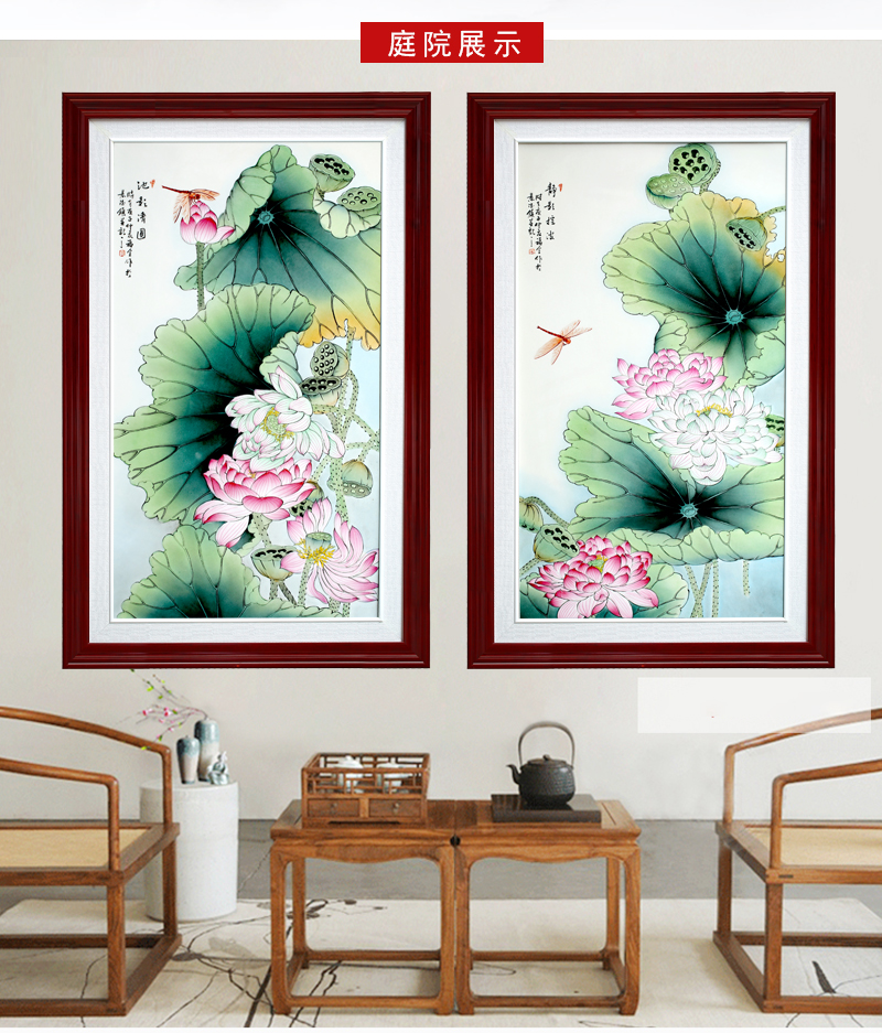 Jingdezhen ceramic hand - made years study background wall hang a picture adornment wining the sitting room porch corridor porcelain plate painting