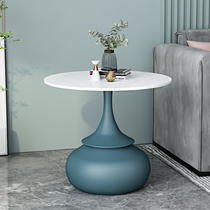 Several small family sofa corner of Nordic sofa side of the Light Luxury Roundtable Network Red Horn Sofa Side Leisure Table