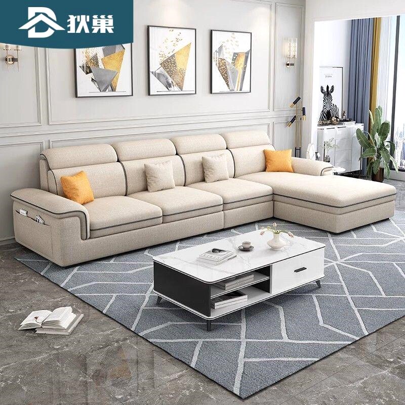 新款麻免洗科技布沙发：小户型客厅的颜值担当！现代简约风必备神器！-沙发-淘宝好物网