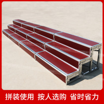 Chorus multi-layered step photo stool school chorus stand folding kindergarten group photo movable shelf