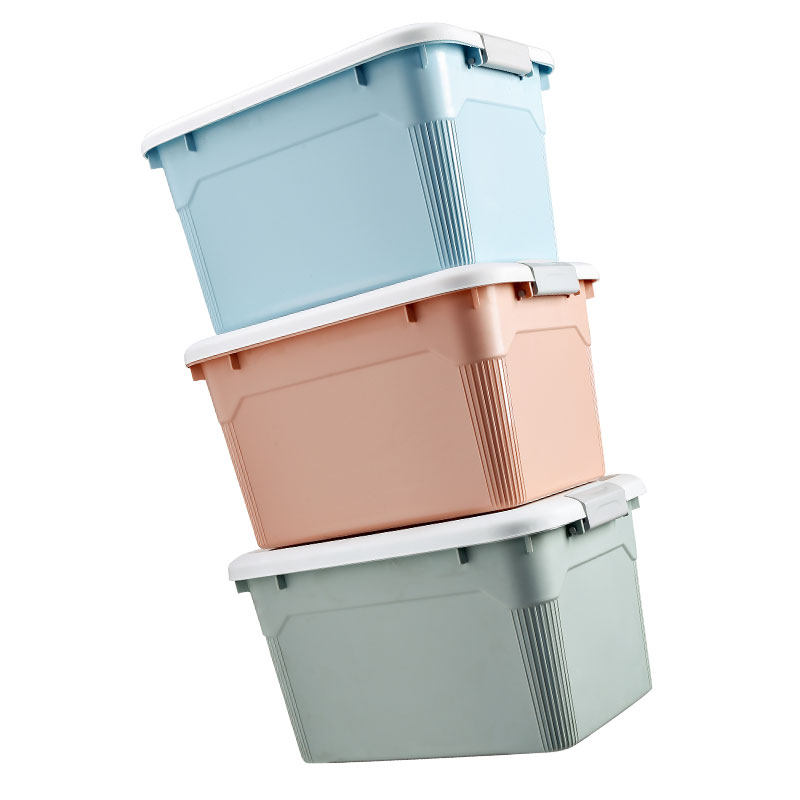 收纳箱塑料特大号衣服被子整理箱玩具收纳盒学生宿舍储物箱三件套