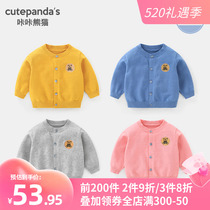 Baby clothes knit cardio-hoodie jacket spring dress female baby boy woolen sweater young child foreign air Y4631