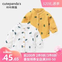 Baby Long Sleeve Shirt Spring Autumn Spring Dress Shirt Boy Baby Blouse Child Toddler Pure Cotton Foreign Air Autumn Y4903