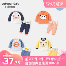 Baby Lingerie Suit Sleeping Clothing Spring Clothing Spring Autumn Toddler Baby Autumn Clothes Autumn Pants Boys Girls Pure Cotton Foreign Air Y5328