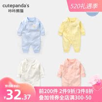 Baby Clothes Pure Cotton One-piece Dress Long Sleeve Spring Dress Male Newborn Female Baby Toddler Pyjamas Khacoat First Birth Y3676