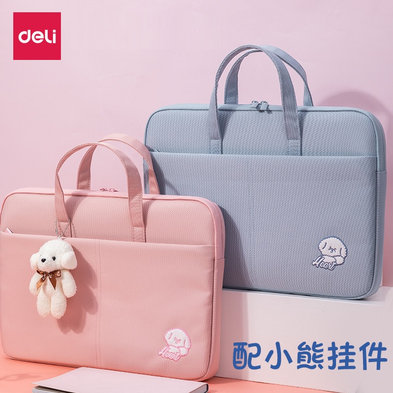 Powerful laptop bag female 14 inch Apple notebook macbook liner Lenovo Huawei file briefcase