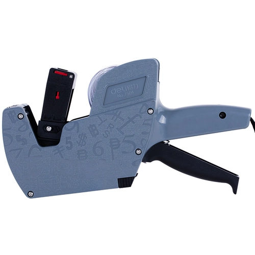 Deli 7504 Одиночный ценовой машинный компьютер супермаркет ценой ценовой машины Руководство для машины малая цена полностью автоматическая ручная марка