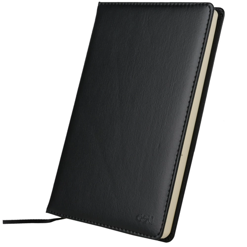 Deli Stationery 7901 Бизнес -офис замечает кожа кожаная лапша общая ноутбука ретро -офис Студент Студент