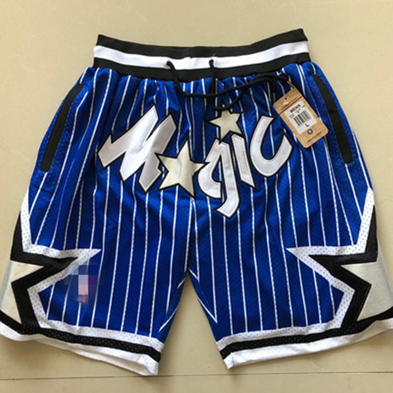 Magic & Blue & Soccer PantsMagic bull Lakers James Kobe Soccer pants American style Retro Basketball motion Embroidery Capris Miami Heat shorts