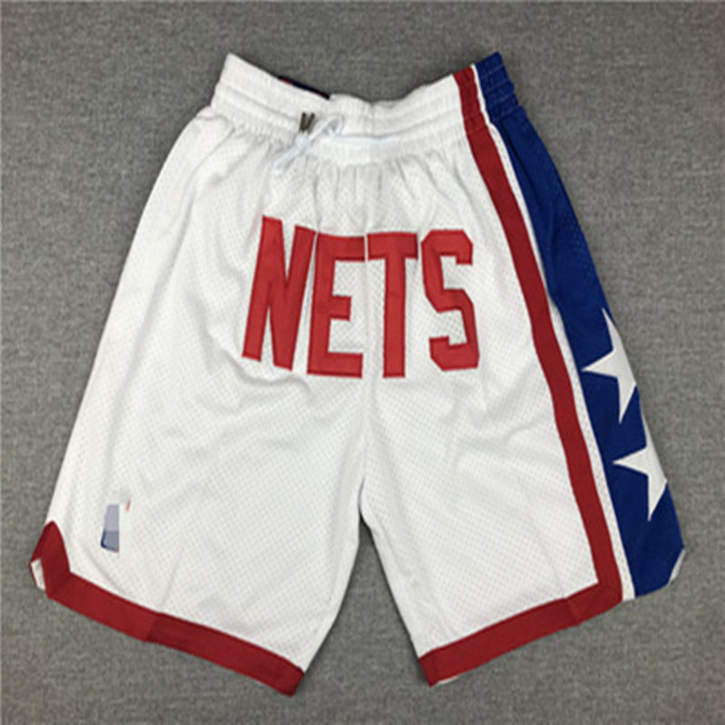 Off White & Nets & White & PantsMagic bull Lakers James Kobe Soccer pants American style Retro Basketball motion Embroidery Capris Miami Heat shorts