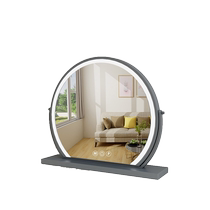 Dressing table makeup mirror Led lighted mirror desktop desktop makeup mirror internet celebrity bedroom ins style large dressing mirror