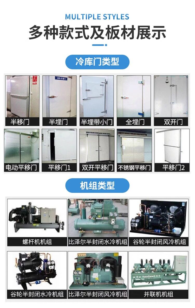定制冷库冻库全套设备制冷专用机组压缩机冷风机5p3p博德泽制冷(pic20)