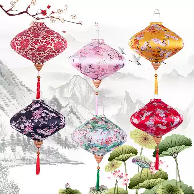 Modern Cloth Lantern Mid-Autumn Festival Decoration Lantern Hotel Shopping Mall Decoration Lantern Festival Wedding Supplies