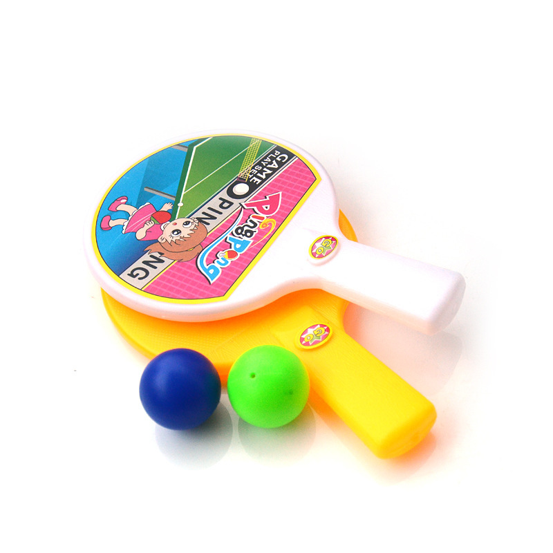 Mini portable cartoon table tennis racket children outdoor sports toys suited table tennis toys