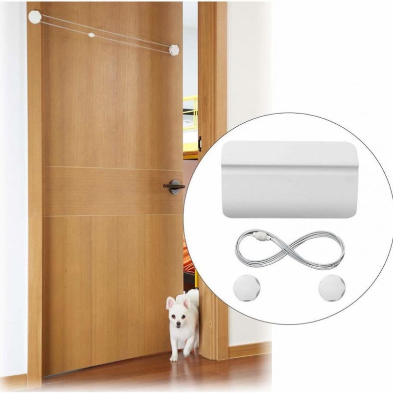 Cat door free access door installation silent wooden door pet cat pet door small dog small dog access white