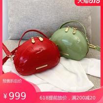 Patent leather small bag women 2020 new womens bag ins fire Korean trend personality mini beans portable shoulder bag