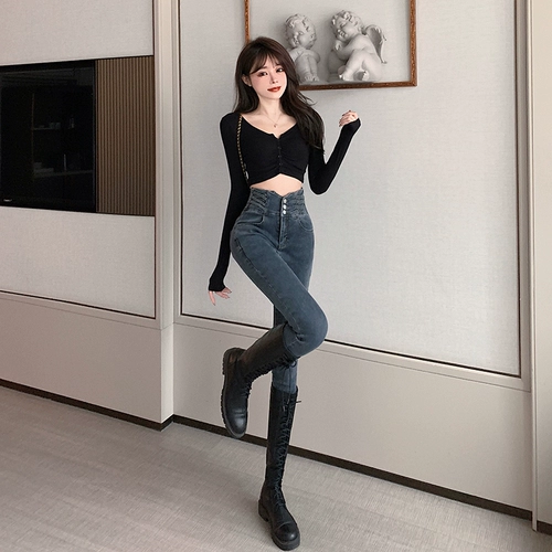 Флисовые джинсы с начесом, зимние штаны, демисезонный утепленный карандаш, большой размер, по фигуре