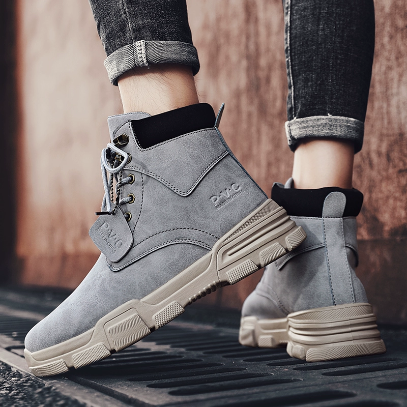 Xuan Yao Nike Thai Martin boots nam mùa thu 2019 giày nam cao cấp mới phong cách Anh giày Martin nam retro - Giày ống