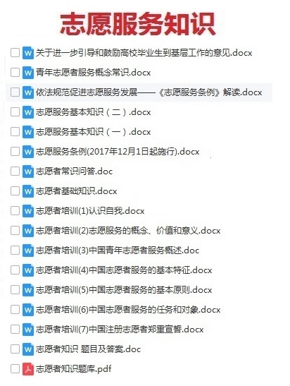 2021青海省大学生志愿服务青南计划招募综合能力测验志愿服务题库真题真题