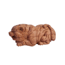 Indian Old Mountain Sandalwood Zodiac Zodiac Tiger Handlebar Pieces Hufu Handmade Wooden Sculptures Animal Mercy to Gift Play Gift