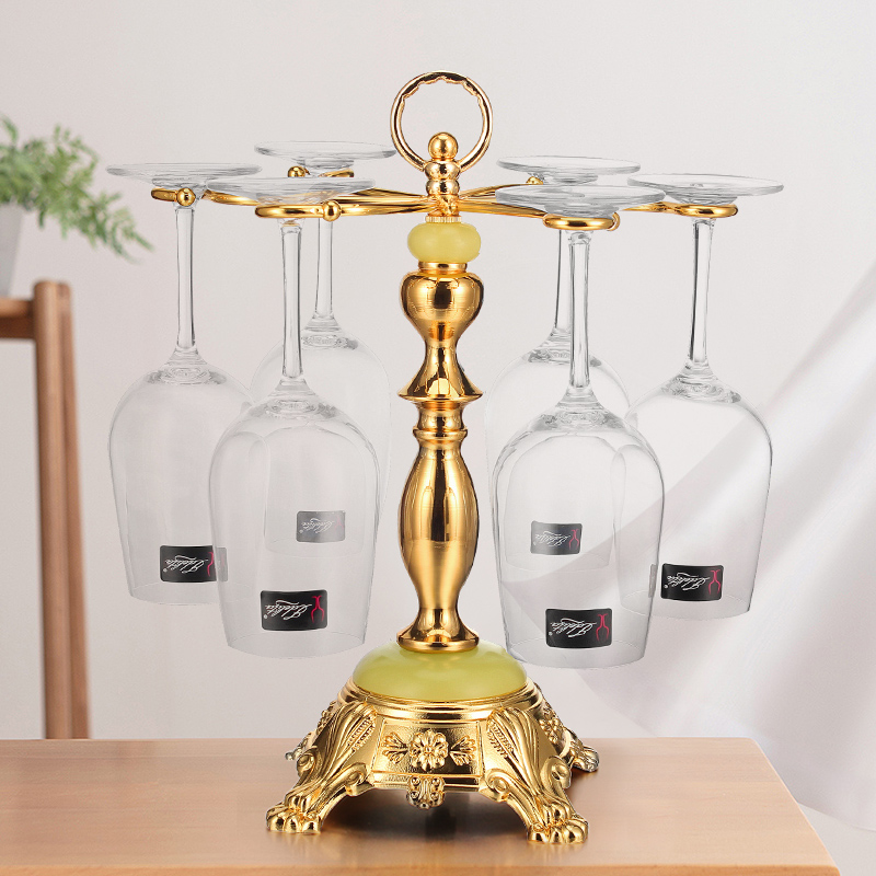 Creative European-style red wine rack goblet rack wine glass rack upside-down hanging glass rack red wine glass rack palace style model room