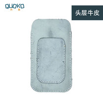 Apple iPhone 11 Pro Max leather phone case Note 10 mobile phone case top layer cowhide bag for Huawei Samsung mobile phone storage bag