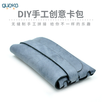 Handmade DIY leather phone bag for Apple iPhone 11 Pro6 5 inch large capacity top layer cowhide retro multifunctional card bag