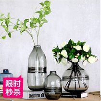 Tangerine red with American living-room tea table Dining Room Table Decoration Pendulum Flower Floral Idea Home Glass Vase