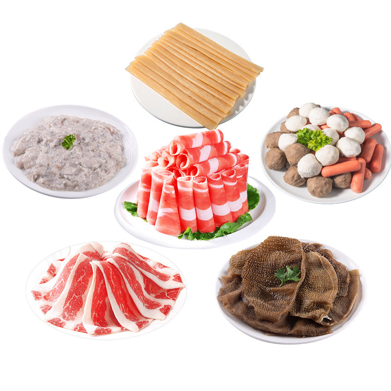 牛味小站 4-7人火锅食材组合 2300g 天猫优惠券折后￥168包邮（￥208-40）送海底捞火锅底料1袋