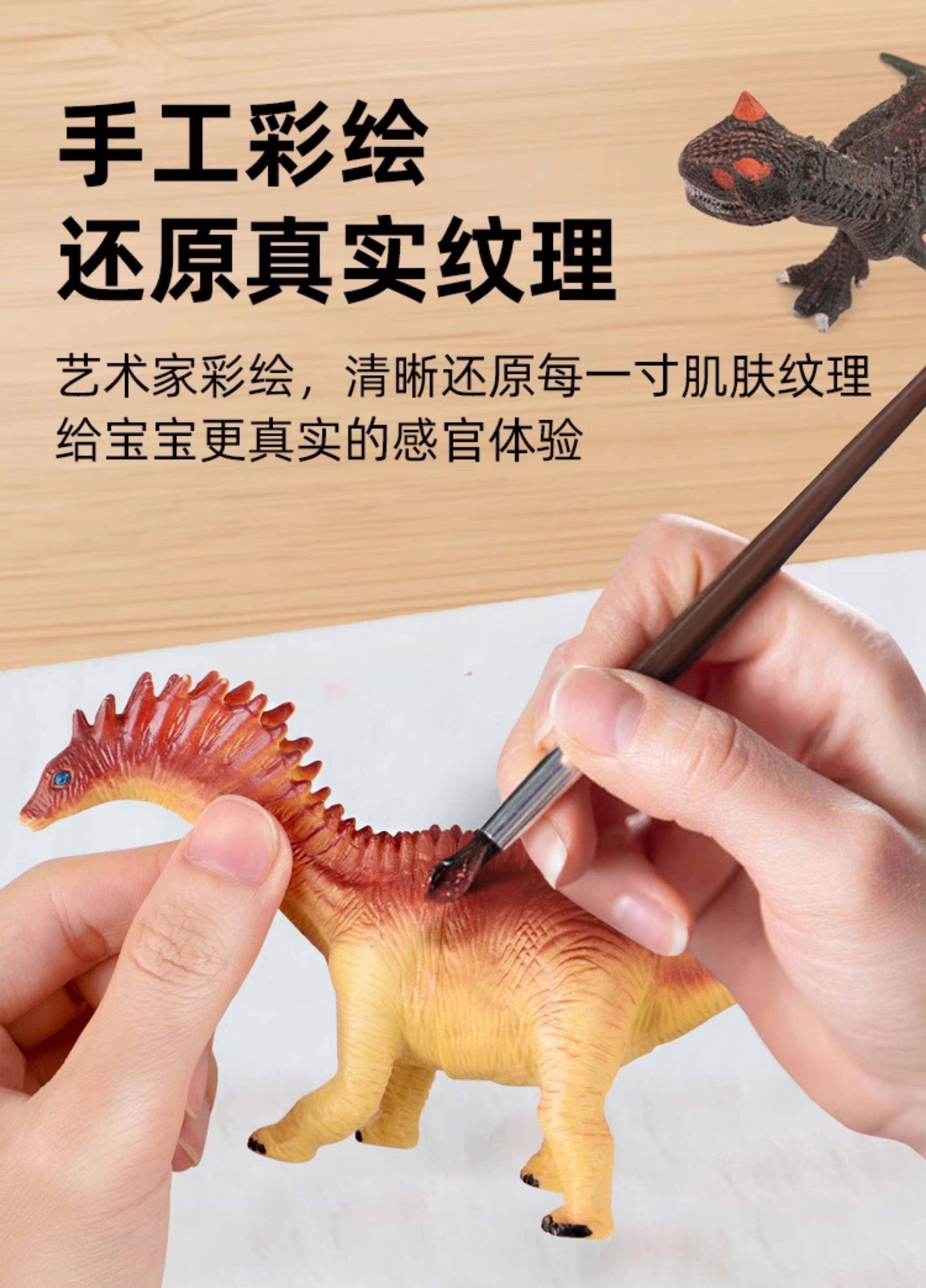 Игрушки-животные 澳梦星儿童认知恐龙玩具仿真霸王迅猛龙模型实心恐龙动物模型摆件 Aomosin